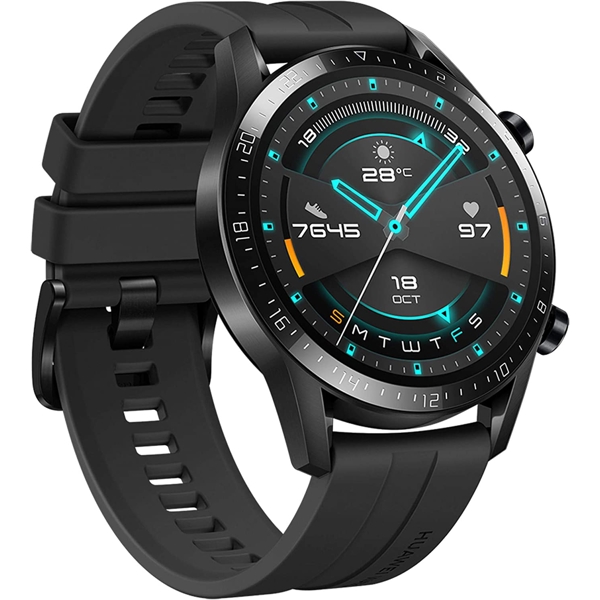 სმარტ საათი Huawei LTN- B19 GT2, 1.39", Waterproof, Bluetooth, GPS, Smart Watch, Black