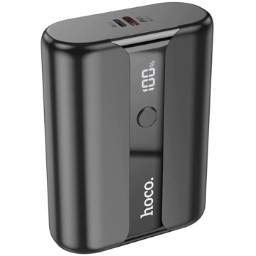 პორტატული დამტენი Hoco 6931474765840 Q3 Pro, 10000mAh , Type-C, USB-А, Power Bank, Black