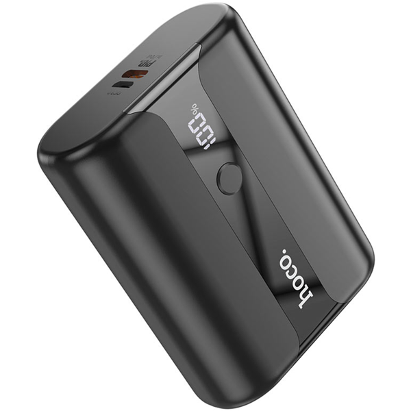 პორტატული დამტენი Hoco 6931474765840 Q3 Pro, 10000mAh , Type-C, USB-А, Power Bank, Black
