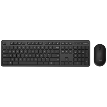 კლავიატურა+მაუსი Asus 90XB0700-BKM020, Wireless, USB, Office Keyboard And Mouse, Black