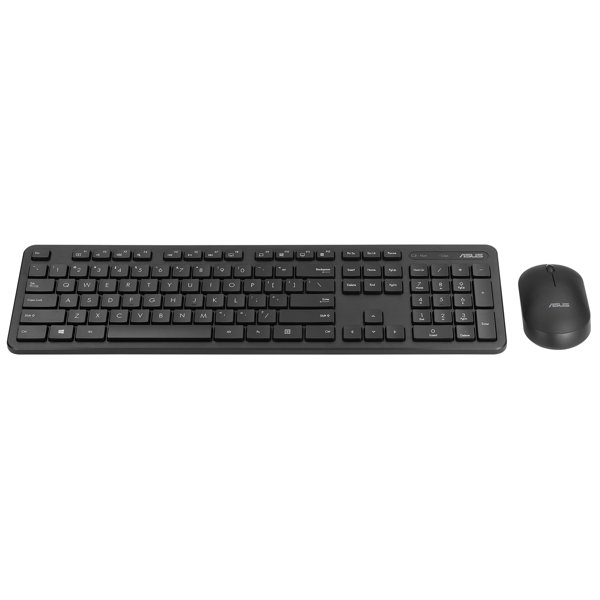 კლავიატურა+მაუსი Asus 90XB0700-BKM020, Wireless, USB, Office Keyboard And Mouse, Black