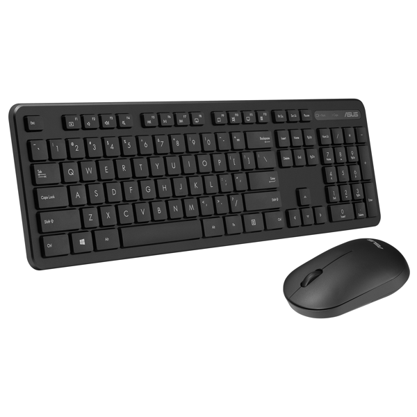 კლავიატურა+მაუსი Asus 90XB0700-BKM020, Wireless, USB, Office Keyboard And Mouse, Black