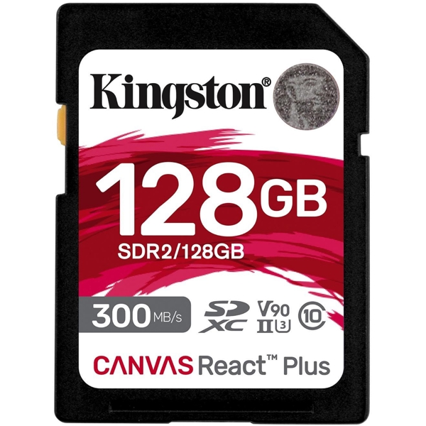 მეხსიერების ბარათი Kingston SDR2/128GB, 128GB, SDXC, C10, UHS-II, U3, Black