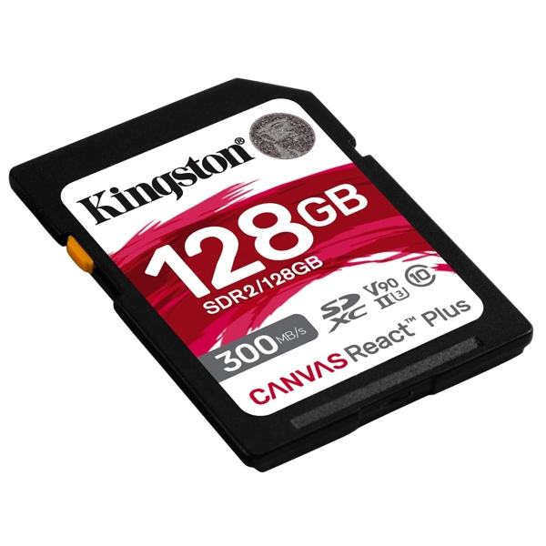 მეხსიერების ბარათი Kingston SDR2/128GB, 128GB, SDXC, C10, UHS-II, U3, Black