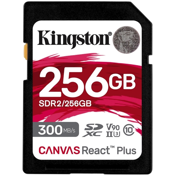 მეხსიერების ბარათი Kingston SDR2/256GB, 256GB, SDXC, C10, UHS-II, U3, Black