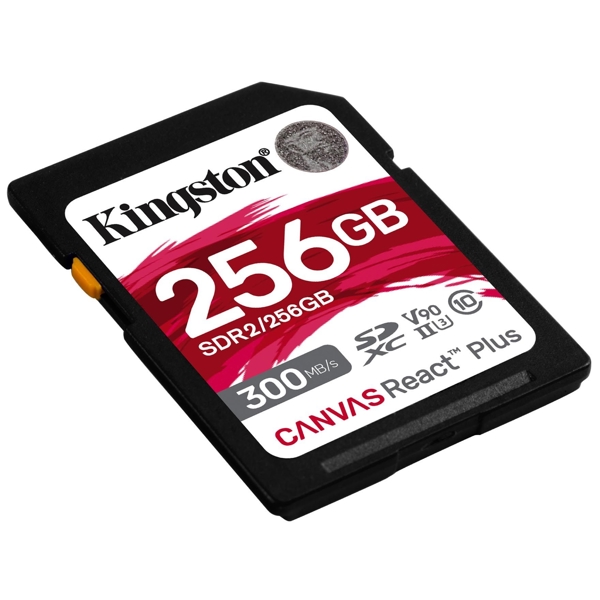 მეხსიერების ბარათი Kingston SDR2/256GB, 256GB, SDXC, C10, UHS-II, U3, Black