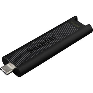 USB ფლეშ მეხსიერება Kingston DTMAX/256GB, 256GB, USB 3.2 Gen 2 Type-C, Black