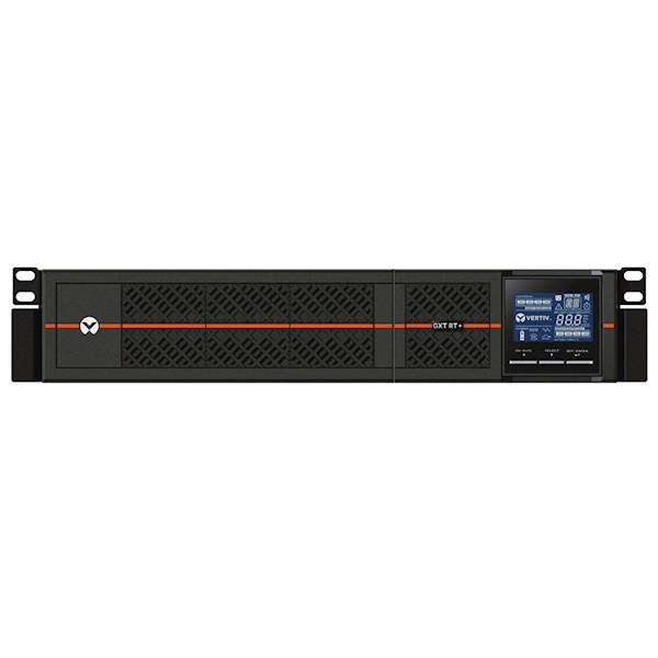 უწყვეტი კვების წყარო Vertiv Liebert GXT RT+, 3000VA Rack mount, LCD, 2700W, USB, Black