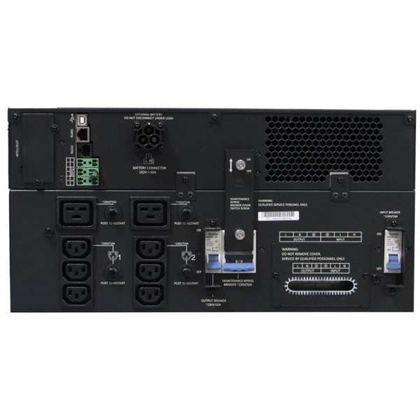 უწყვეტი კვების წყარო Vertiv Liebert GXT5, 6000VA Rack mount, LCD, 6000W, USB, Black