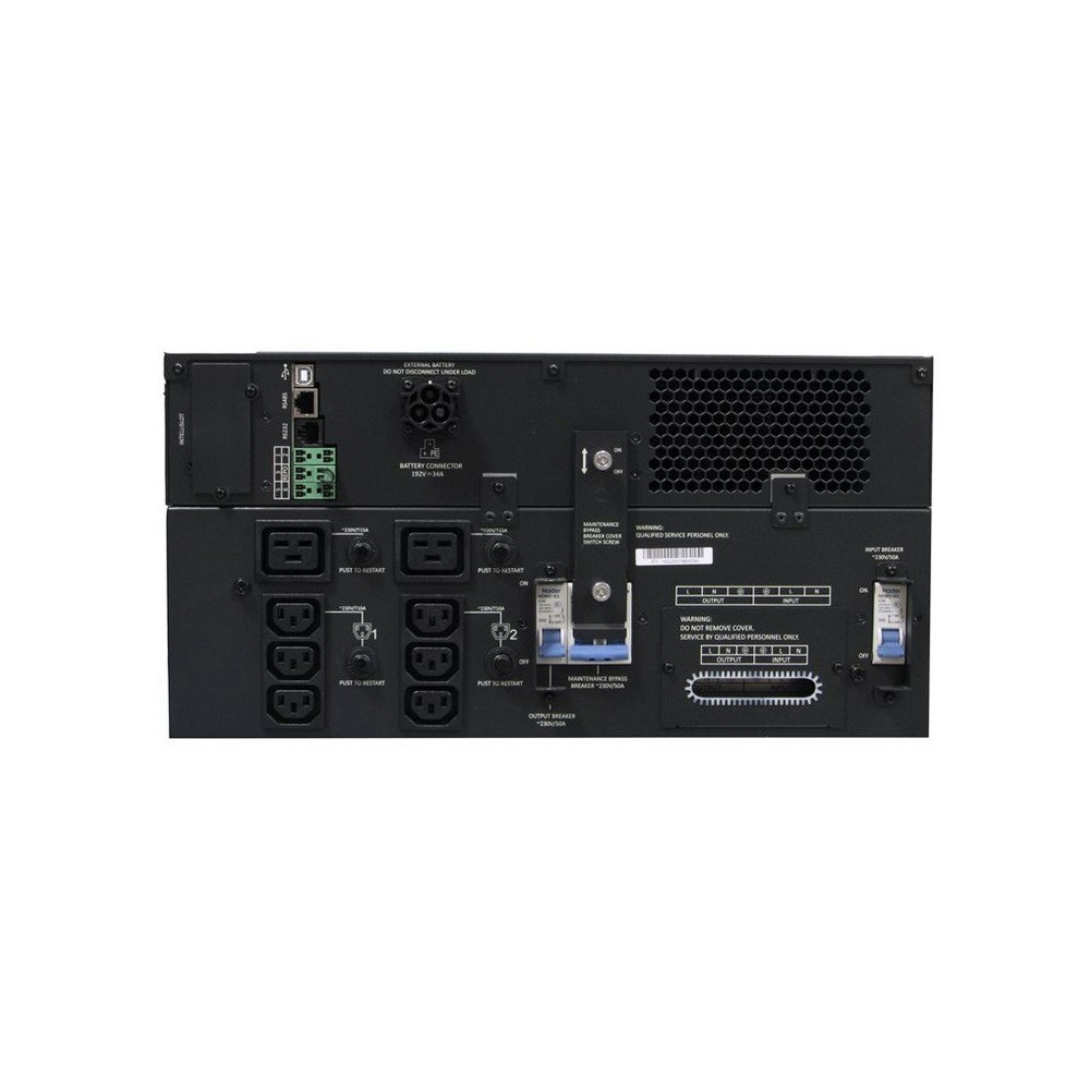 უწყვეტი კვების წყარო Vertiv Liebert GXT5, 6000VA Rack mount, LCD, 6000W, USB, Black