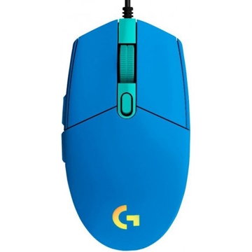 მაუსი Logitech L910-005801, Wired Mouse, RGB, USB Type-A, Blue