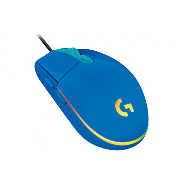 მაუსი Logitech L910-005801, Wired Mouse, RGB, USB Type-A, Blue