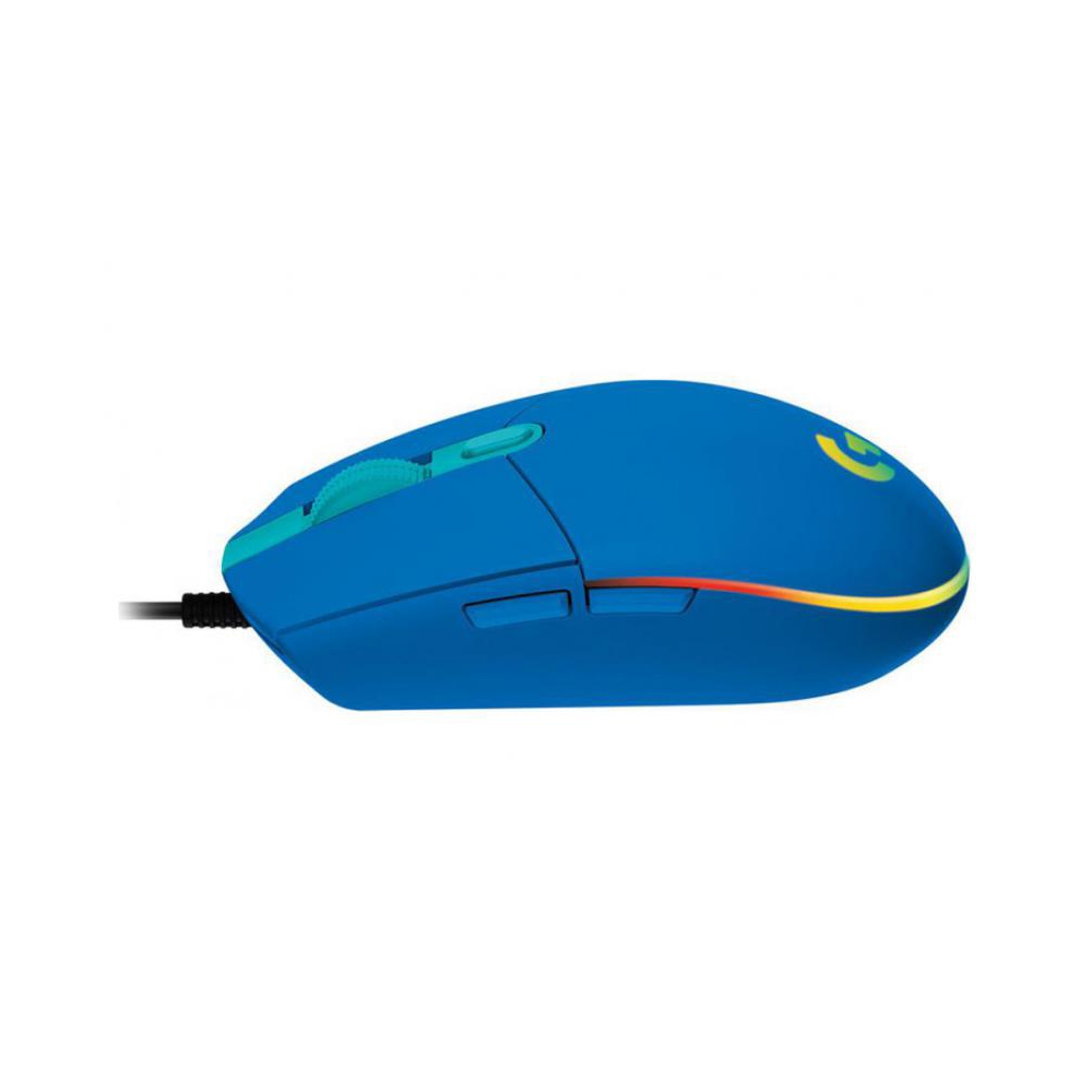 მაუსი Logitech L910-005801, Wired Mouse, RGB, USB Type-A, Blue