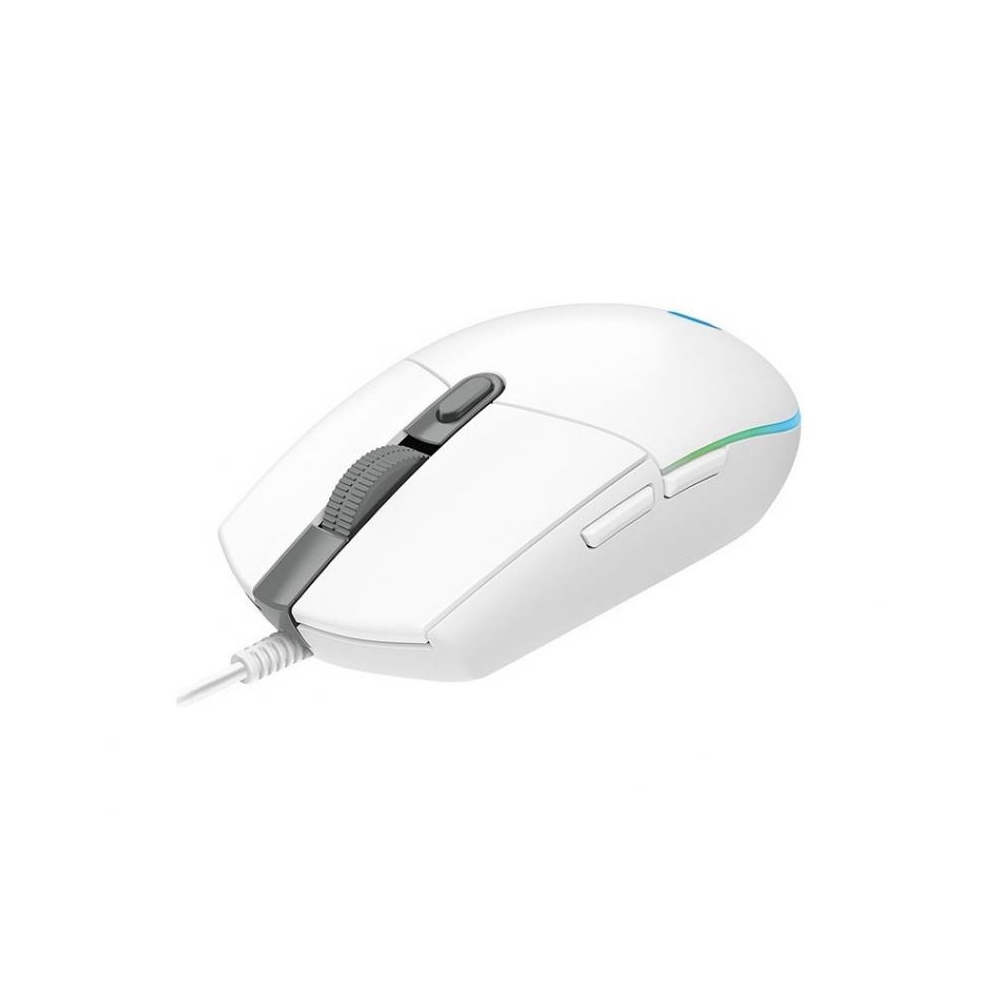 მაუსი Logitech L910-005824, Wired Mouse, RGB, USB Type-A, White