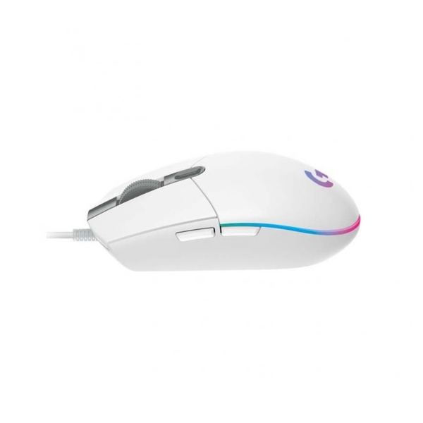 მაუსი Logitech L910-005824, Wired Mouse, RGB, USB Type-A, White