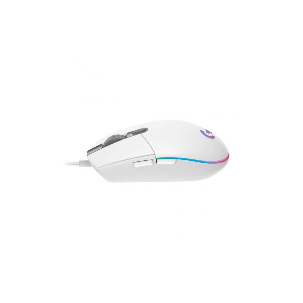 მაუსი Logitech L910-005824, Wired Mouse, RGB, USB Type-A, White