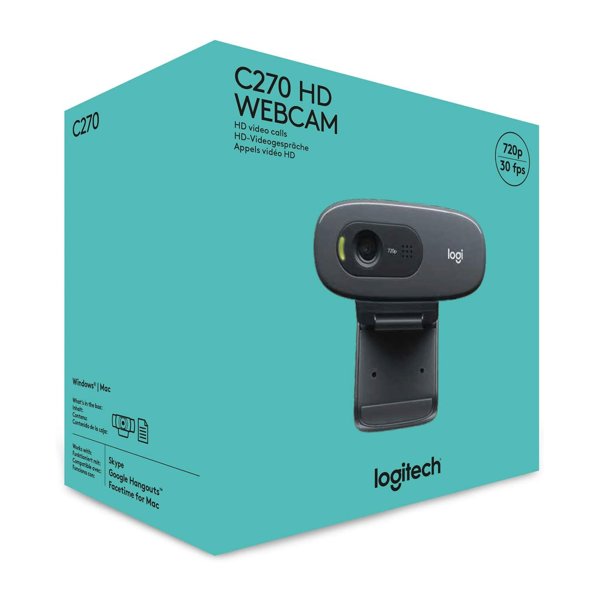 ვებკამერა Logitech L960-001063, HD, Built-in Microphone, Webcam, Grey