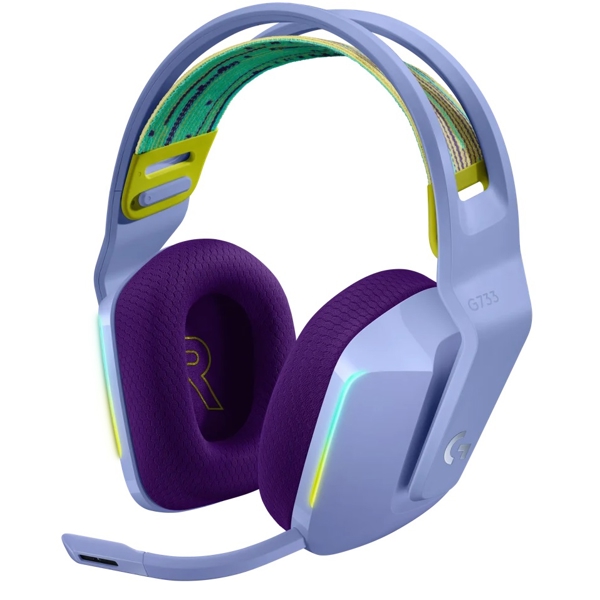 ყურსასმენი Logitech L981-000890 G733, headphones, Wireless, USB, Lilac