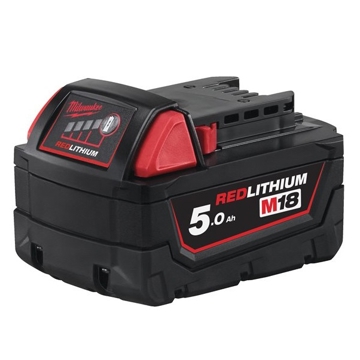 აკუმლატორი Milwaukee M18, Lithium-ion, 18V, 5Ah, Black