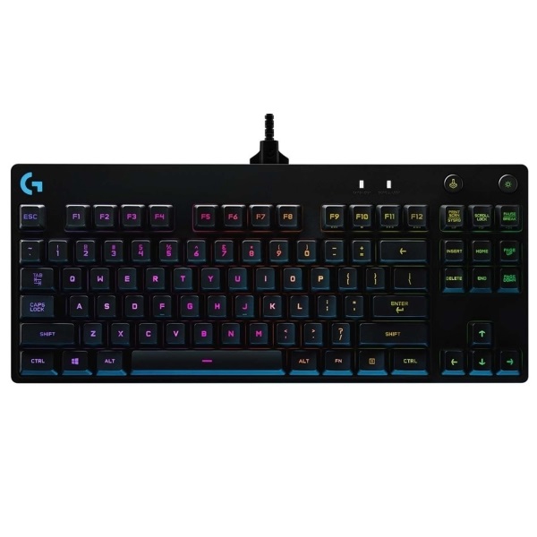 Logitech L920-009393, Wired/Wireless, USB, Gaming Keyboard, Black