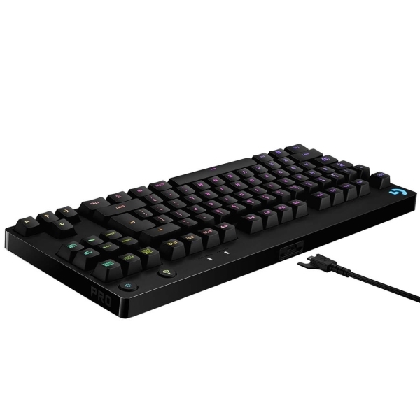 Logitech L920-009393, Wired/Wireless, USB, Gaming Keyboard, Black