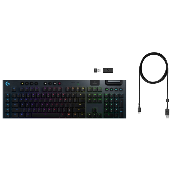 Logitech L920-008909, Wireless, USB, Gaming Keyboard, Black