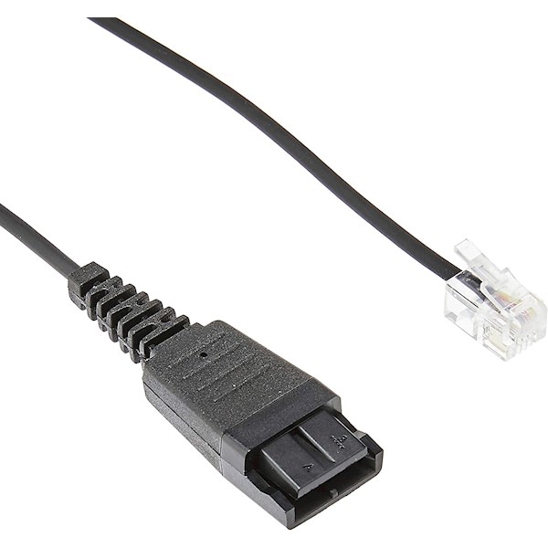 IP ტელეფონის გადამყვანი Jabra GN1200 CC, RJ9 IP Phone Connector, 2m, Black