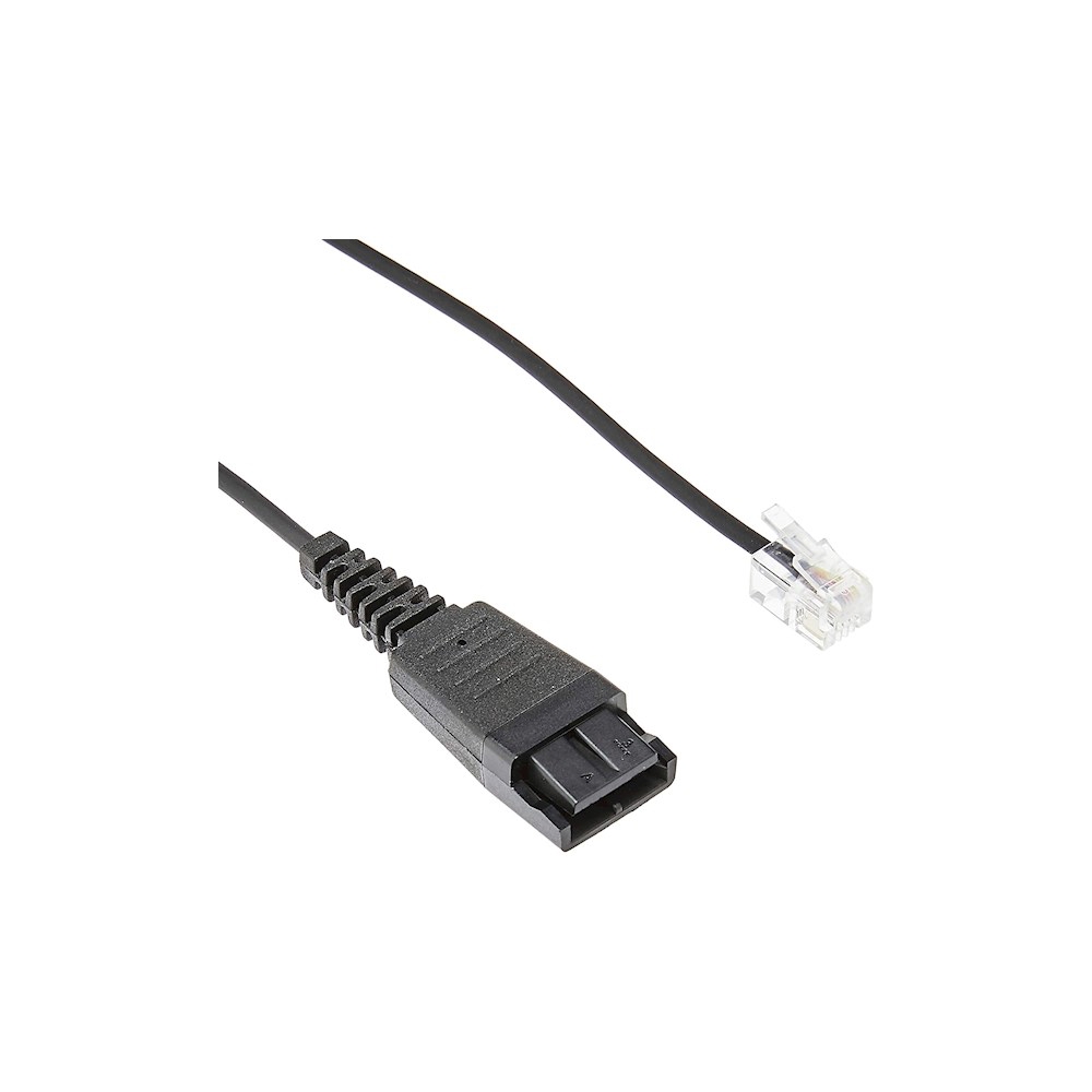 Jabra GN1200 CC, RJ9 IP Phone Connector, 2m, Black
