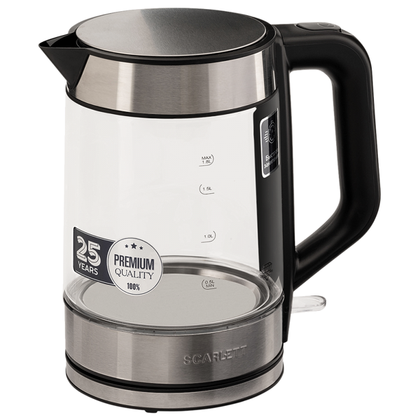 ელექტრო ჩაიდანი Scarlett SC-EK27G101, 2200W, 1.8L, Electric Kettle, Steel