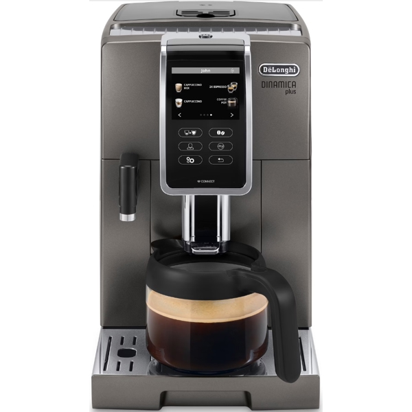 ყავის აპარატი Delonghi ECAM370.95.T, 1450W, 1.8L, Coffee Machine, Silver