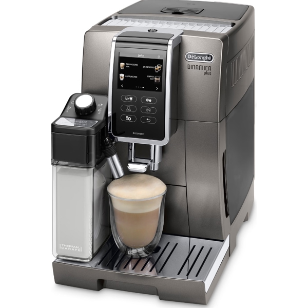 ყავის აპარატი Delonghi ECAM370.95.T, 1450W, 1.8L, Coffee Machine, Silver