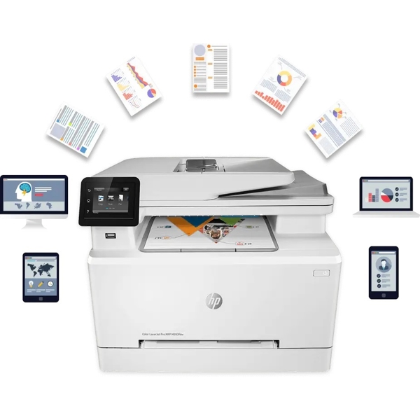 პრინტერი HP 7KW75A M283fdw, MFP, A4. Wi-Fi, USB, LAN, White