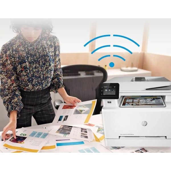 პრინტერი HP 7KW75A M283fdw, MFP, A4. Wi-Fi, USB, LAN, White