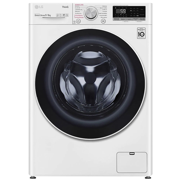 სარეცხი+საშრობი მანქანა LG F4DV509S0E, 9Kg, A, 1400Rpm, 72Db, Washing+Dryer Machine, White