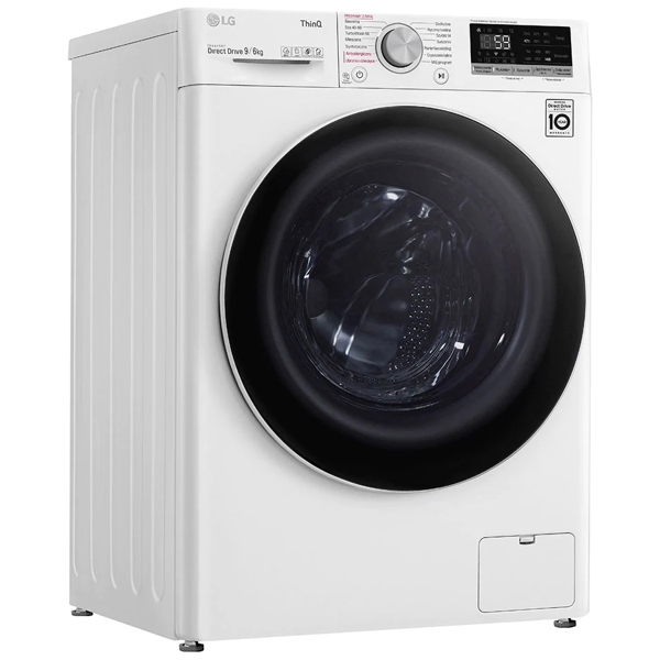 სარეცხი+საშრობი მანქანა LG F4DV509S0E, 9Kg, A, 1400Rpm, 72Db, Washing+Dryer Machine, White