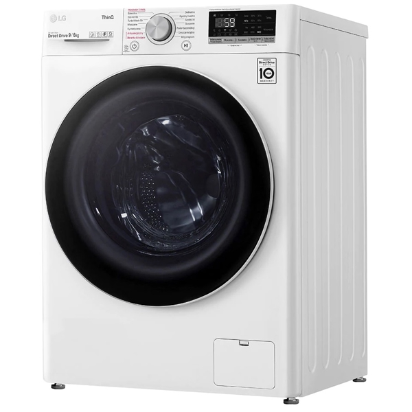 სარეცხი+საშრობი მანქანა LG F4DV509S0E, 9Kg, A, 1400Rpm, 72Db, Washing+Dryer Machine, White