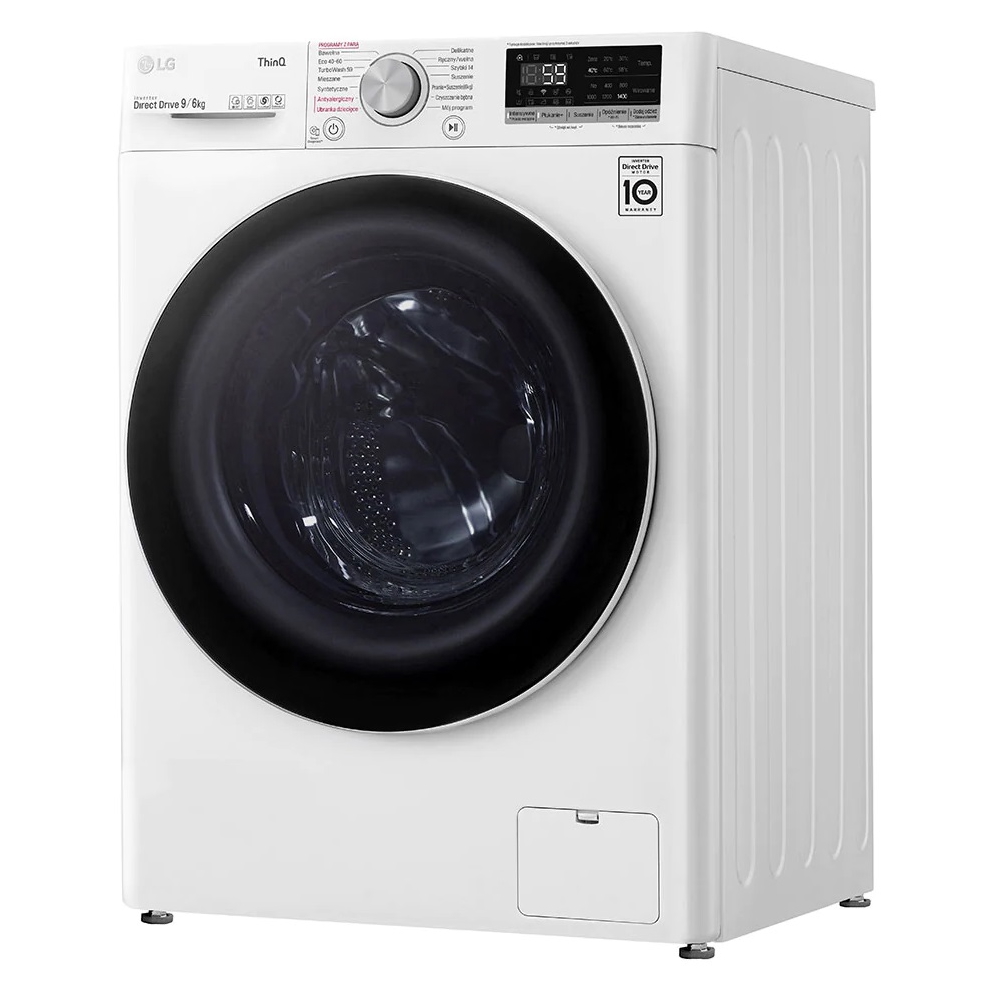 სარეცხი+საშრობი მანქანა LG F4DV509S0E, 9Kg, A, 1400Rpm, 72Db, Washing+Dryer Machine, White