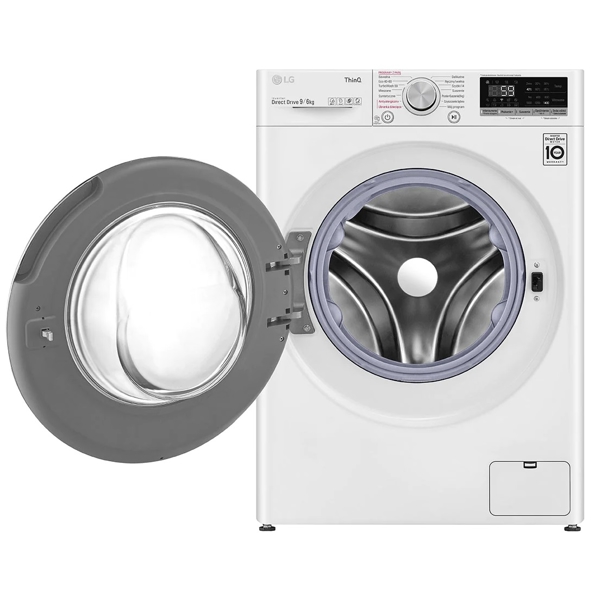 სარეცხი+საშრობი მანქანა LG F4DV509S0E, 9Kg, A, 1400Rpm, 72Db, Washing+Dryer Machine, White