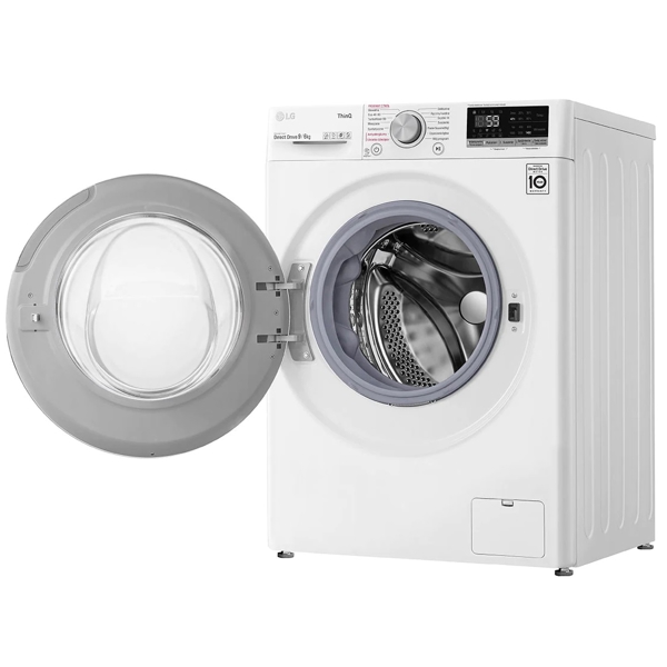 სარეცხი+საშრობი მანქანა LG F4DV509S0E, 9Kg, A, 1400Rpm, 72Db, Washing+Dryer Machine, White