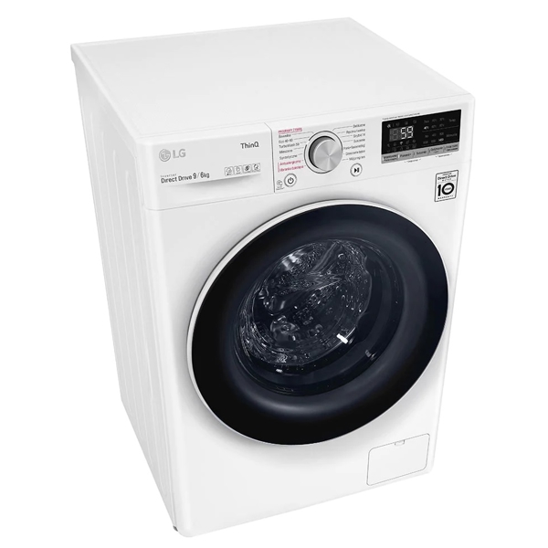 სარეცხი+საშრობი მანქანა LG F4DV509S0E, 9Kg, A, 1400Rpm, 72Db, Washing+Dryer Machine, White