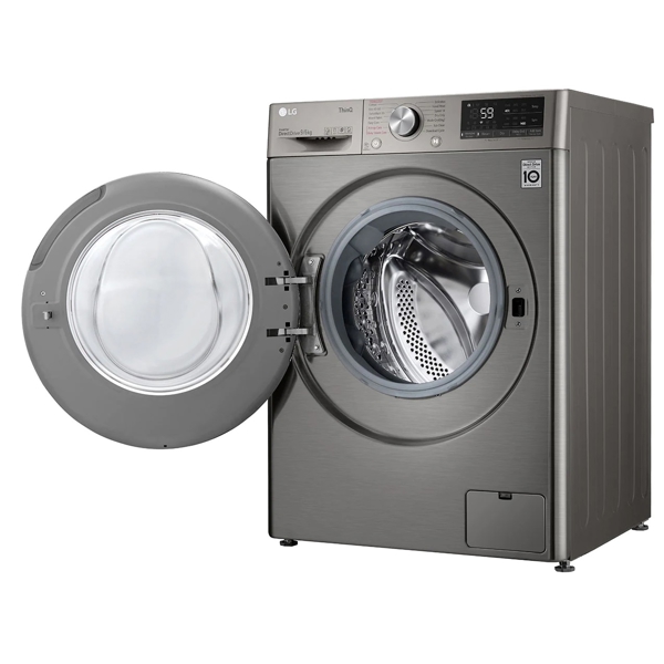 სარეცხი+საშრობი მანქანა LG F4DV509S2T, 9Kg, B, 1400Rpm, 72Db, Washing+Dryer Machine, Grey