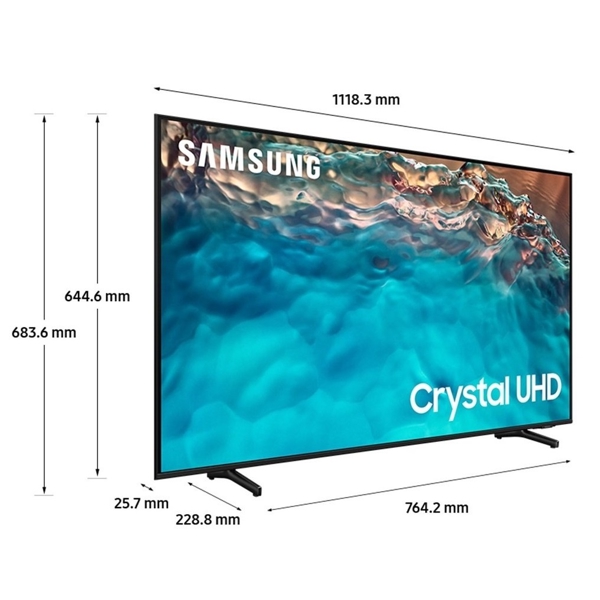 ტელევიზორი Samsung UE75BU8000UXUA, 75", 4K UHD, Smart TV, HDMI, USB, WIFI, BT, Black