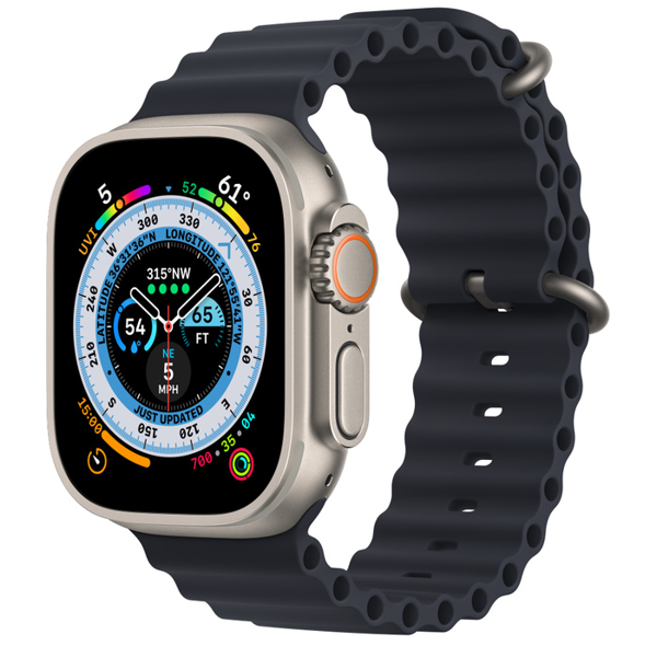 სმარტ საათი Apple MQFK3RB/A Watch Ultra, 1.92", IPX6 Waterproof, Bluetooth, Wi-Fi, Smart Watch, Titanium