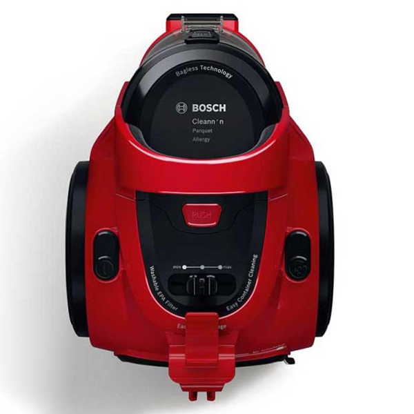 მტვერსასრუტი Bosch BGC05AAA2, 700W, 1.5L, Vacuum Cleaner, Red/Black