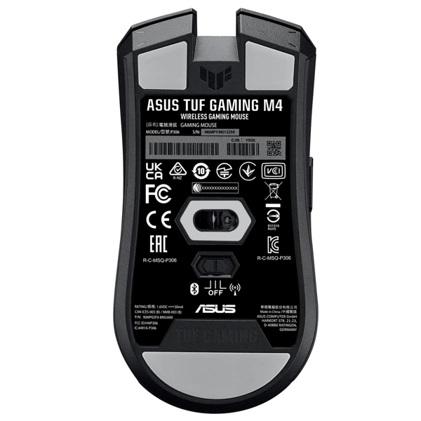 მაუსი Asus P306 90MP02F0-BMUA00, Wireless Gaming Mouse, BT, USB, Black