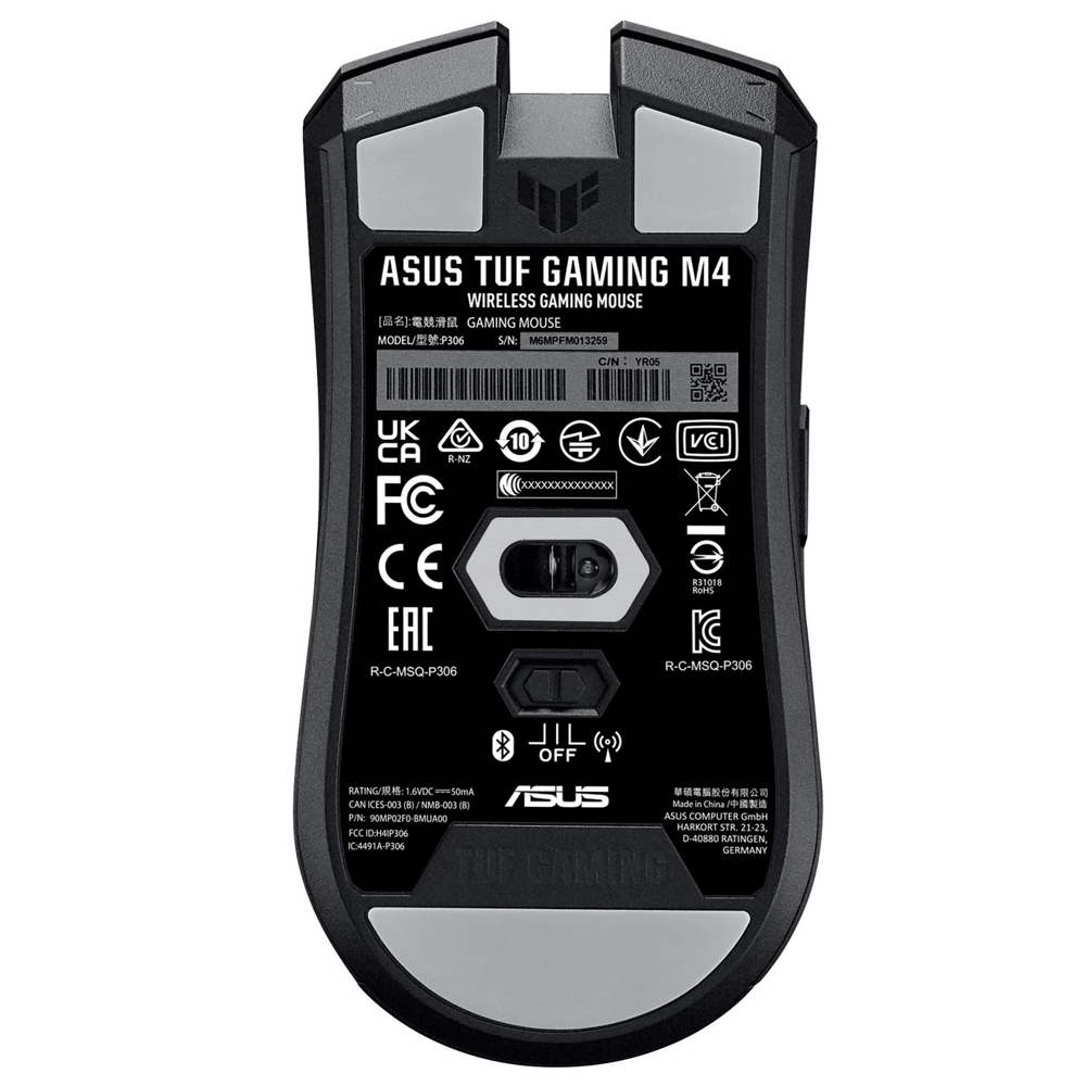 მაუსი Asus P306 90MP02F0-BMUA00, Wireless Gaming Mouse, BT, USB, Black