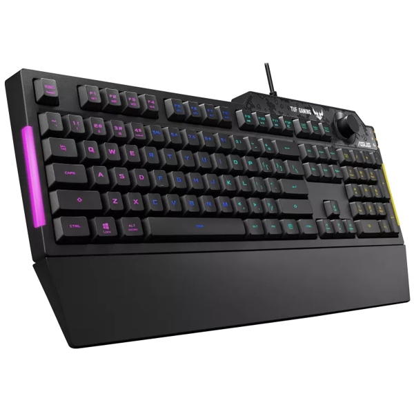 კლავიატურა Asus RA04 90MP01X0-BKUA00, Wired, USB, RGB, Gaming Keyboard, Black