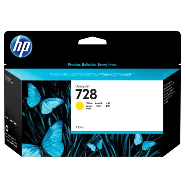 კარტრიჯი HP F9J65A 728, Ink Cartridge, Yellow