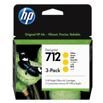 კარტრიჯი HP 3ED79A 712, Ink Cartridge, Yellow