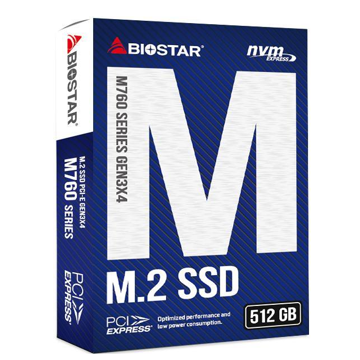 მყარი დისკი Biostar M760-512GB, 512GB, Hard Drive